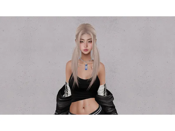 Alpha BABYMONSTER HAIRSTYLE by Doux - The Sims 4 Custom Content