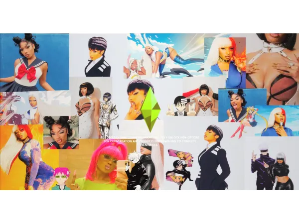 Mix Anime Hottie by CutieCreations - The Sims 4 Custom Content