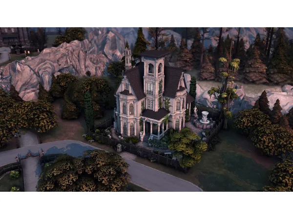 Maxis Match Vampires haunted home by Simsphony - The Sims 4 Custom Content