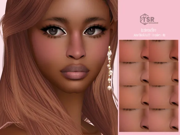 Maxis Match IMF June Blush N177 by IzzieMcFire - The Sims 4 Custom Content