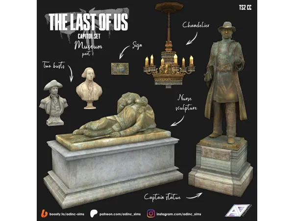 Sims 2 Alpha Themed Objects CC: [SET] The Last Of Us