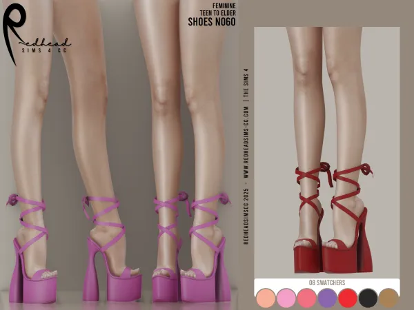 Alpha AF SHOES N60 by redheadsims - The Sims 4 custom content