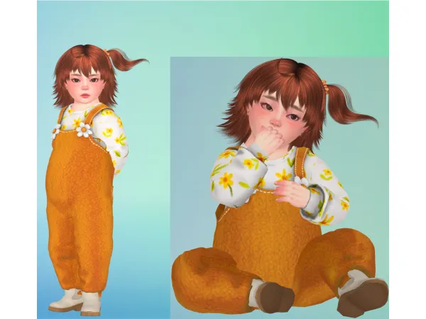 Alpha ZAO FUJIMARU RISTUKA HAIR CONVERSION by yourjinworld - The Sims 4 Custom Content