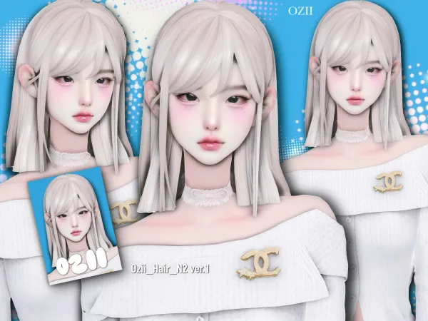Maxis Match Ozii Hair N2 - The Sims 4 Custom Content