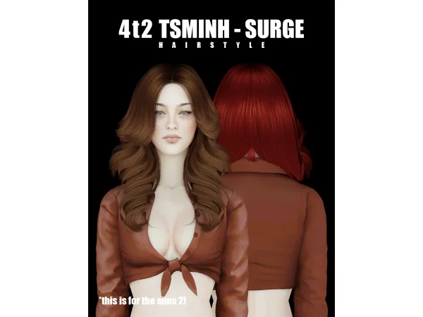 4t2 Tsminh Surge Hairstyle - The Sims 2 Custom Content