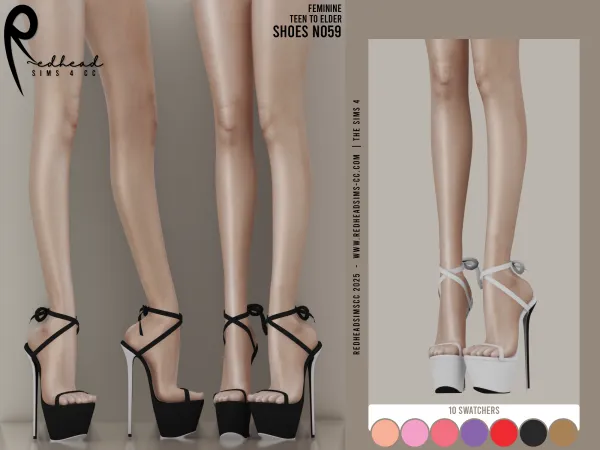 Alpha AF SHOES N059 - The Sims 4 Custom Content