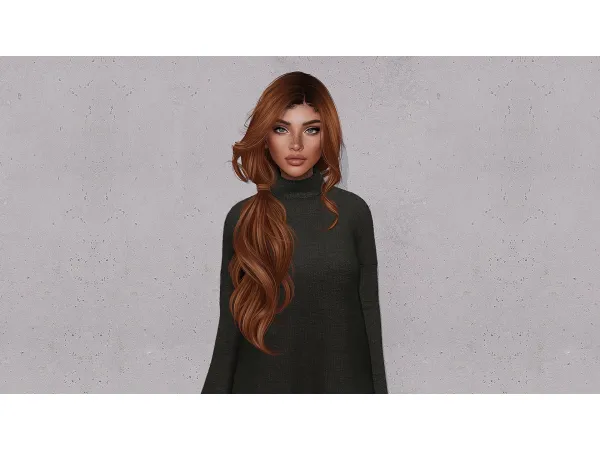 Alpha DOUX HATTIE HAIRSTYLE - The Sims 4 Custom Content