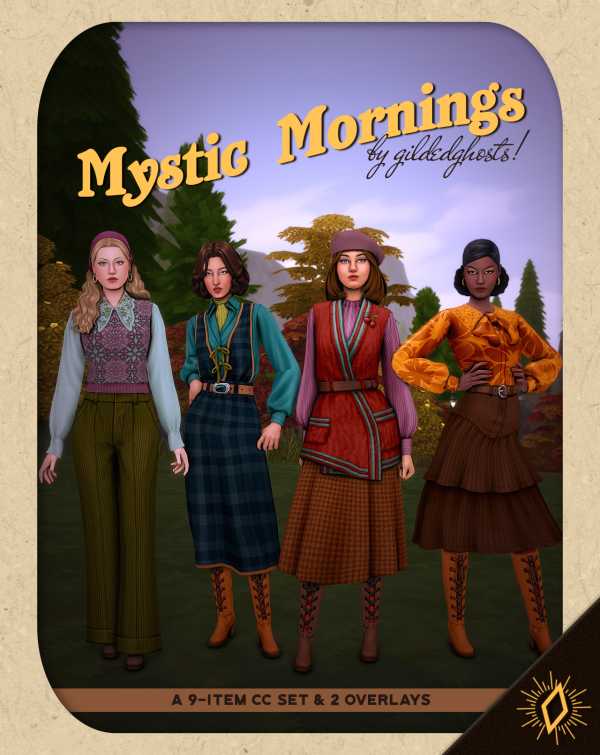 Maxis Match Mystic Mornings Set by simsfinds - The Sims 4 Custom Content