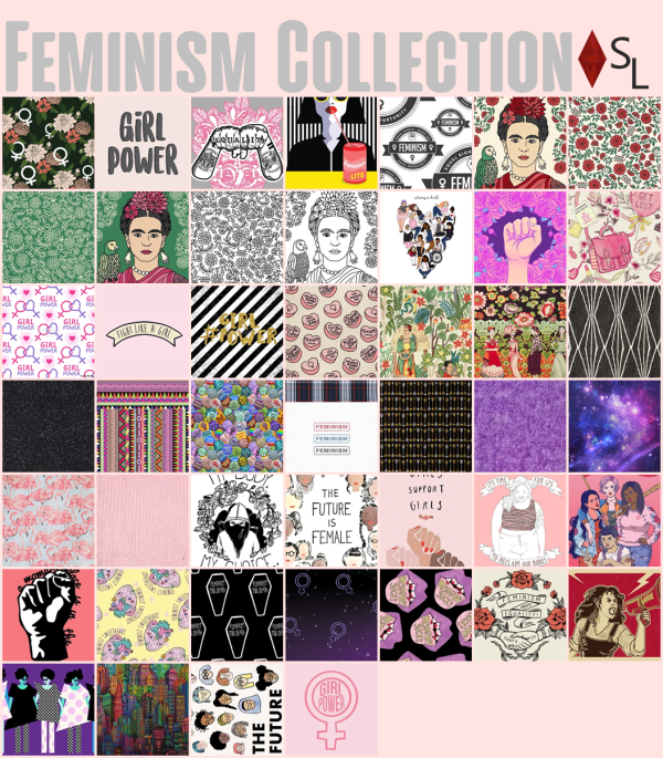 Maxis Match F E M I N I S M Collection by simsfinds - The Sims 4 Custom Content