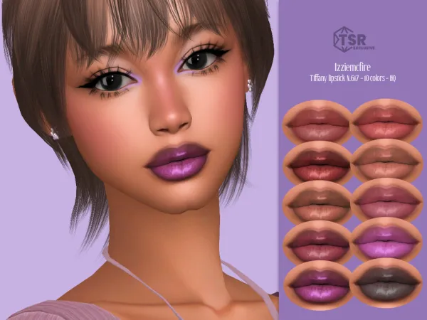 Maxis Match IMF Tiffany Lipstick N617 by IzzieMcFire - The Sims 4 Custom Content