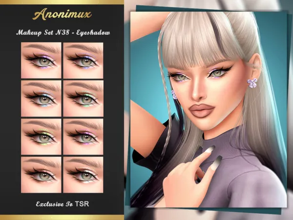 Alpha Makeup Set N38 Eyeshadow by Anonimux_Simmer - The Sims 4 Custom Content