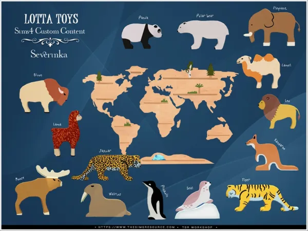 Mix Lotta functional toys by Severinka_ - The Sims 4 Custom Content