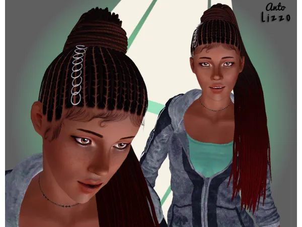Sims 3 Mix Kids Female Hairstyles CC: Anto Lizzo S3 + Age Conversion