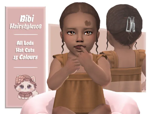 Maxis Match Bibi Hairstyle (Infant) by AarainAroma - The Sims 4 Custom Content
