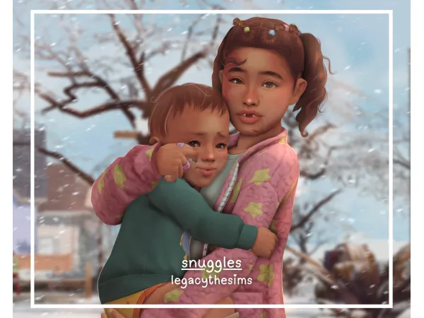 Mix snuggles posepack by legacythesims - The Sims 4 Custom Content