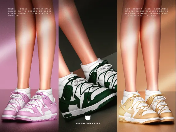 Alpha Arrow Sneakers by madcatsims - The Sims 4 Custom Content