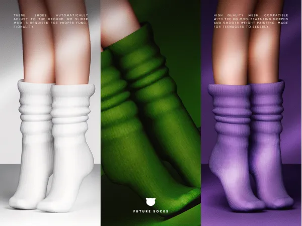 Alpha Future Socks by madcatsims - The Sims 4 Custom Content