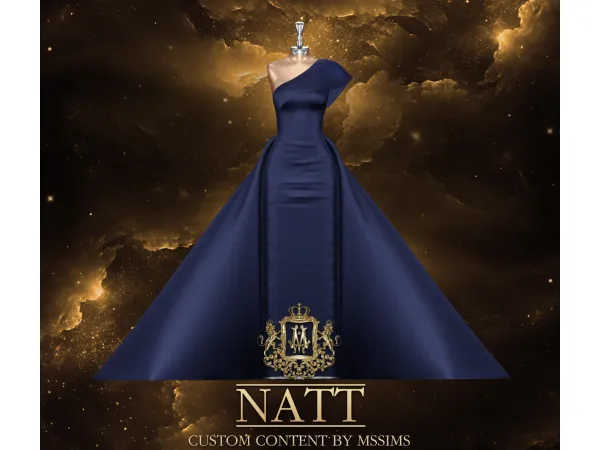 Alpha NATT GOWN by mssims4 - The Sims 4 Custom Content