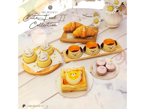 Mix Cute Food Collection II - The Sims 4 Custom Content