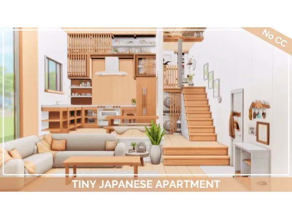 Maxis Match Tiny Japanese Apartment No by Mini_Simmer - The Sims 4 Custom Content