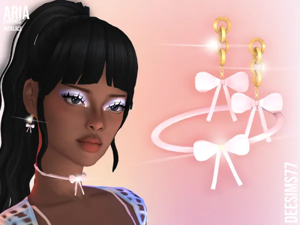 Mix Aria Jewellery Set by Deesims77 - The Sims 4 Custom Content