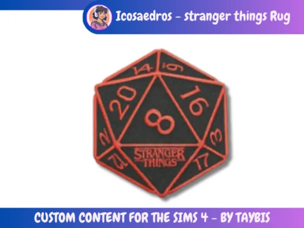 Mix Icosaedros stranger things by Taybis - The Sims 4 Custom Content