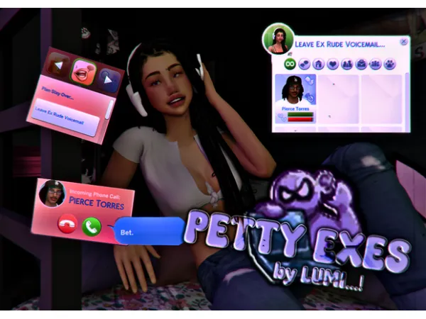Mix Petty Exes V1 by luminsimity - The Sims 4 Custom Content
