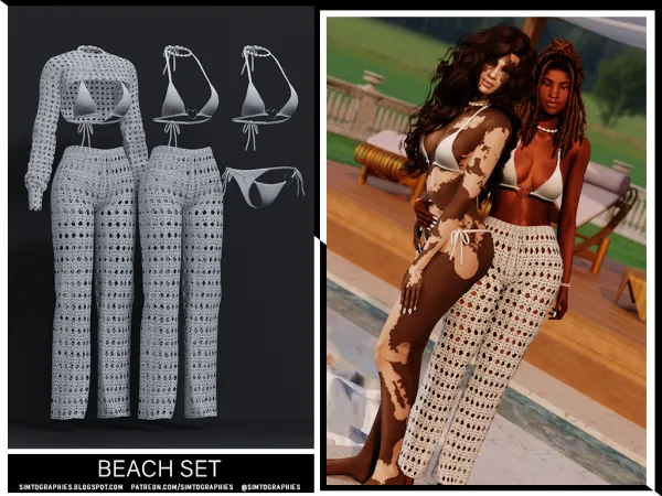 Alpha Beach Set - The Sims 4 Custom Content
