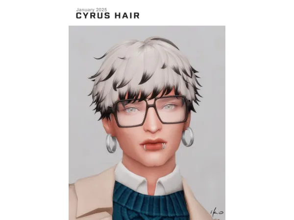 Maxis Match Cyrus Hair by ikosims - The Sims 4 Custom Content