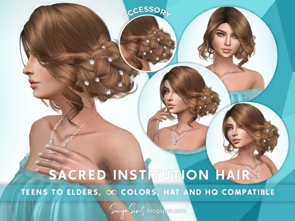 Alpha FLOWER ACCESSORY SACRED INSTITUTION - The Sims 4 Custom Content