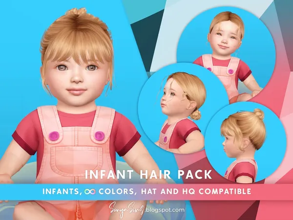 Alpha INFANT HAIR EXILED - The Sims 4 Custom Content