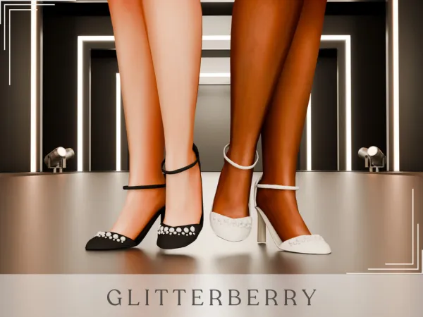 Mix Bridal Shoes by Glitterberryfly - The Sims 4 Custom Content