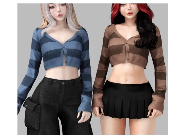 Alpha Amore cardigan - The Sims 4 Custom Content