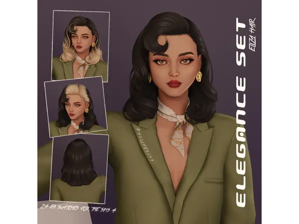 Maxis Match ELEGANCE SET Eliza by Daylife Sims - The Sims 4 Custom Content