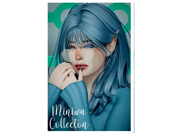 Maxis Match MINIWA FEMALE HAIR 08 by Tsumiki Miniwa - The Sims 4 Custom Content