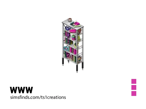 Rave Bookshelf N1 - The Sims 1 Custom Content