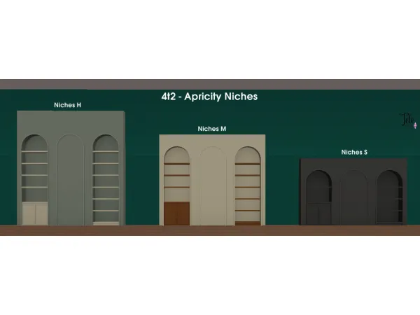 4t2 Apricity Niches by tete - The Sims 2 Custom Content