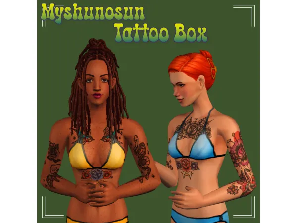 All Myshunosun Tattoos in One by platinumaspiration