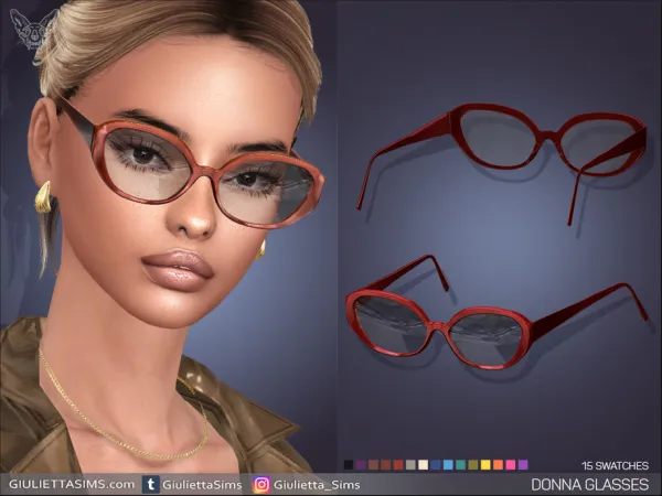 Alpha Donna Glasses - The Sims 4 Custom Content