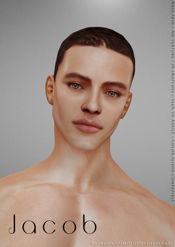 Alpha Jacob SKIN TRAY FILES by oneofthesedays - The Sims 4 Custom Content