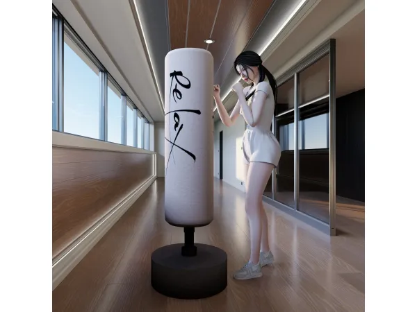 Alpha GoldFish punching bag by GoldFishSims - The Sims 4 Custom Content