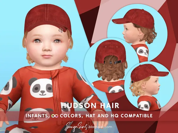 Alpha HUDSON HAIR INFANTS - The Sims 4 Custom Content