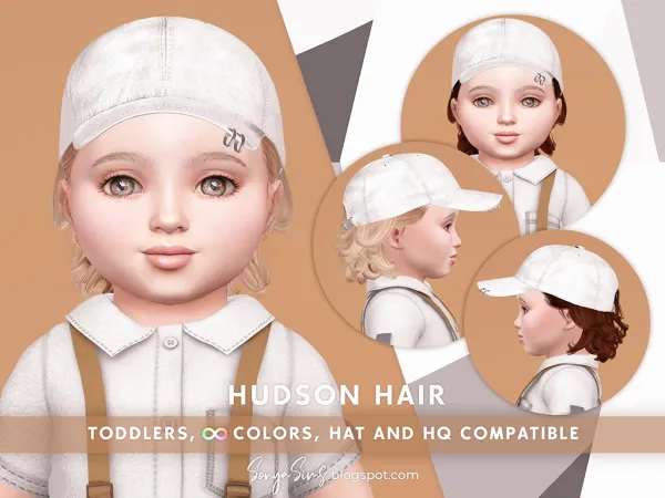 Alpha HUDSON HAIR TODDLERS - The Sims 4 Custom Content