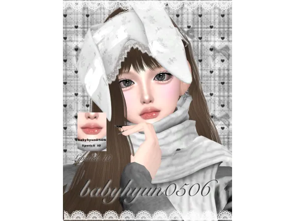 Maxis Match babyhyun0506 lipstick 10 - The Sims 4 Custom Content