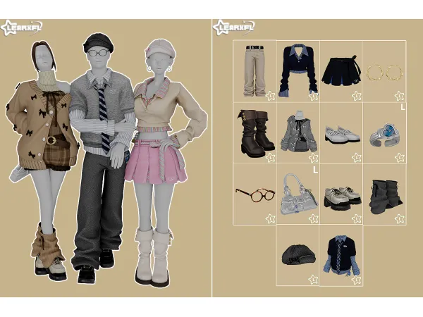 Mix 9 Collection [14 Items] by Learxfl - The Sims 4 Custom Content