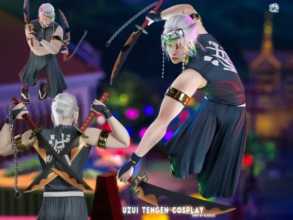 Uzui Tengen Full cosplay -brsims