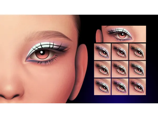 Maxis Match MM SMOKY EYESHADOW MC06 by Cosimetic - The Sims 4 Custom Content