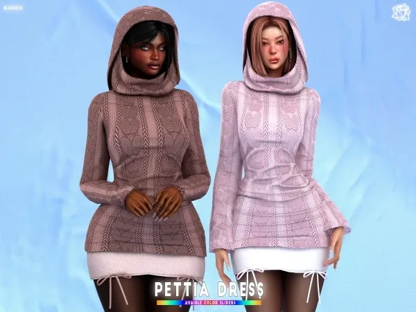 Mix Pettia Dress brsims - The Sims 4 Custom Content