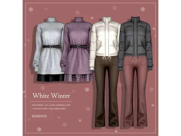 Alpha [RIMINGS] White Winter - The Sims 4 Custom Content