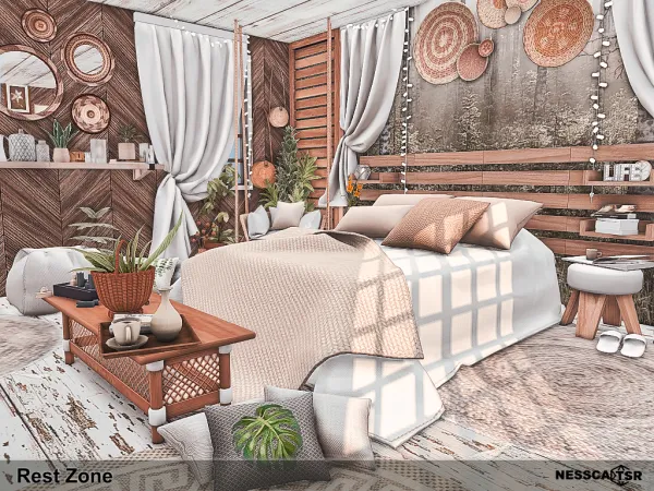 Mix Rest Zone by nesscasims - The Sims 4 Custom Content